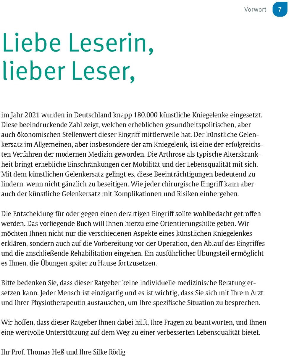 Trias Schmerzfrei & beweglich mit dem neuen Kniegelenk (Deutsch, 2024, Silke Rödig, Thomas Heß)