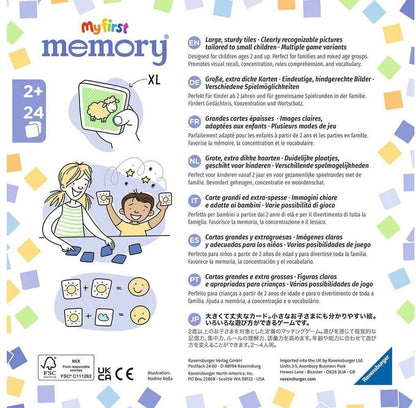 Ravensburger My first memory - Fahrzeuge (Französisch, Niederländisch, Italienisch, Multilingual, Spanisch, Portugiesisch, Japanisch)