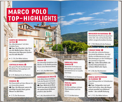 Marco Polo Reiseführer Italien Nord (Deutsch, 2024, Sabine Oberpriller)