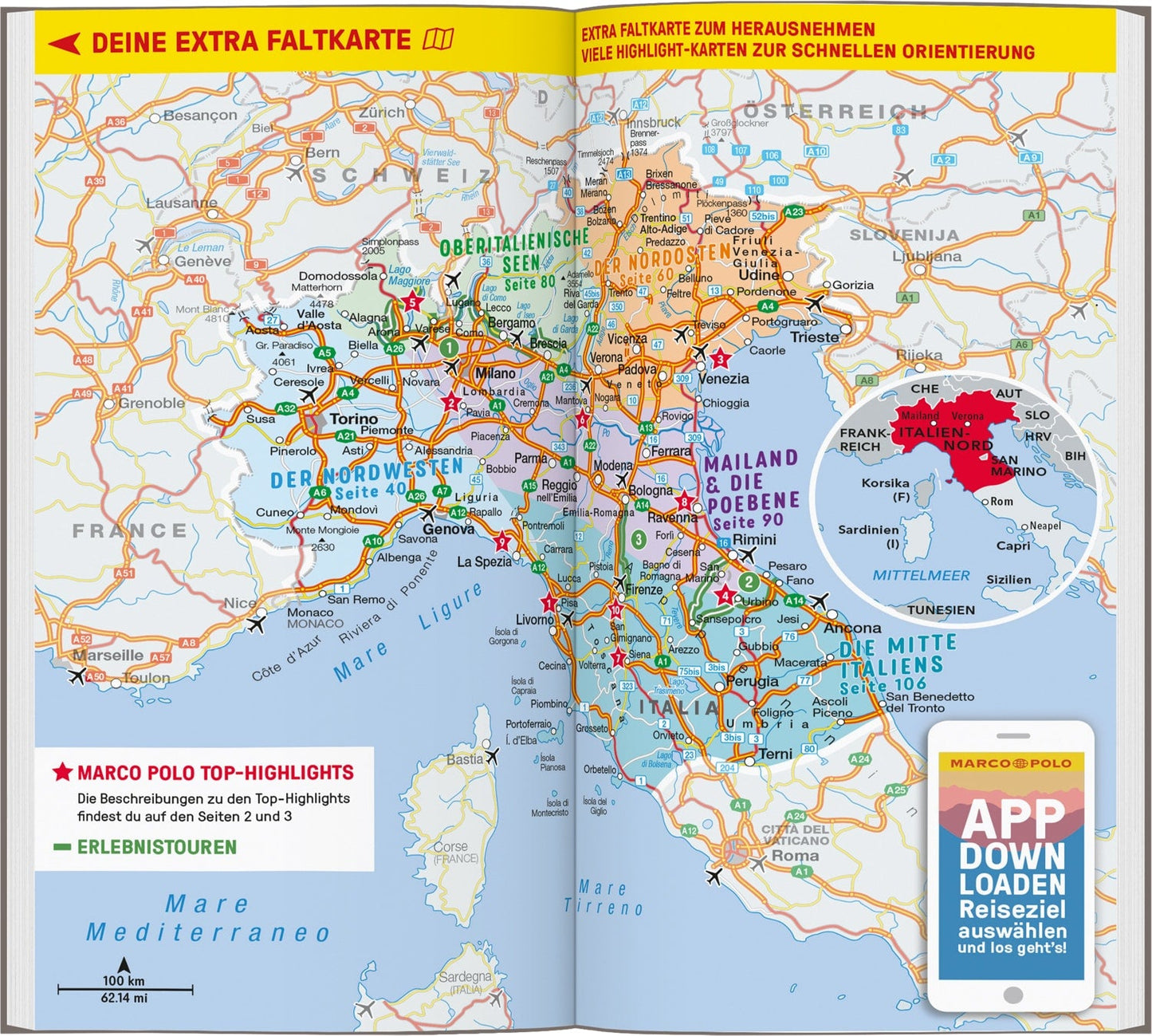 Marco Polo Reiseführer Italien Nord (Deutsch, 2024, Sabine Oberpriller)