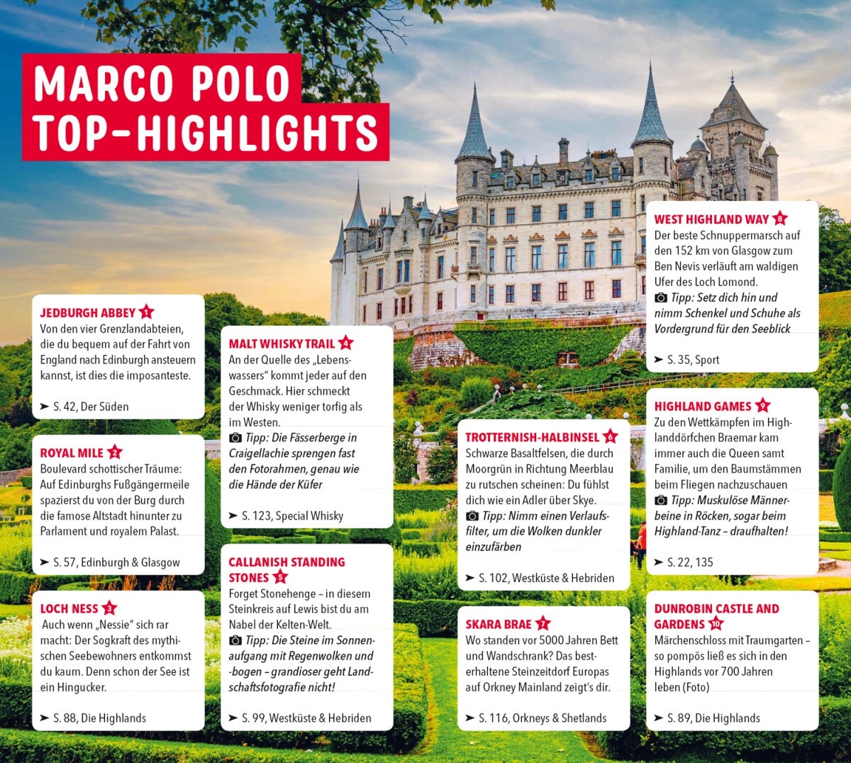 Marco Polo Reiseführer Schottland (Deutsch, 2023, Martin Müller)