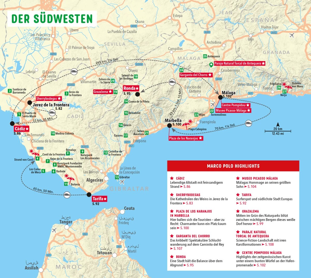 Marco Polo Reiseführer Andalusien (Deutsch, 2023, Lucia Rojas, Martin Dahms)