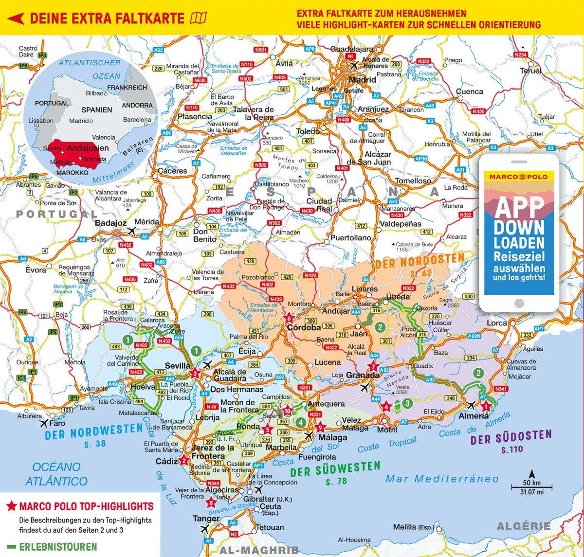 Marco Polo Reiseführer Andalusien (Deutsch, 2023, Lucia Rojas, Martin Dahms)