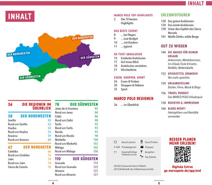 Marco Polo Reiseführer Andalusien (Deutsch, 2023, Lucia Rojas, Martin Dahms)