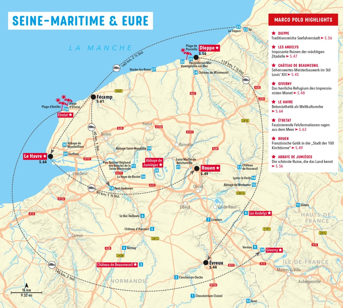 Marco Polo Reiseführer Normandie (Deutsch, 2023, Stefanie Bisping, Hans-Peter Reiser)