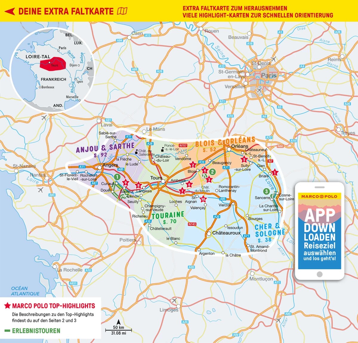 Marco Polo Reiseführer Loire-Tal (Deutsch, 2023, Felicitas Schwarz Grammon, Peter Bausch)