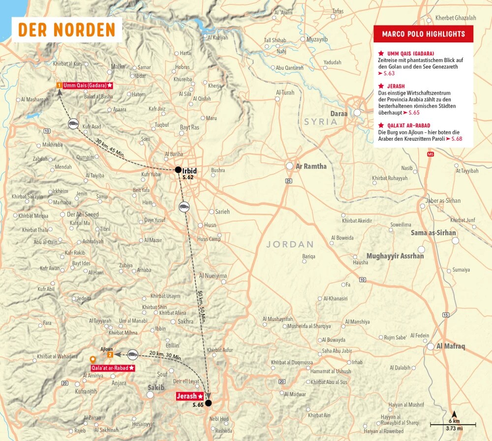 Marco Polo Reiseführer Jordanien (Deutsch, 2023, Martina Sabra)