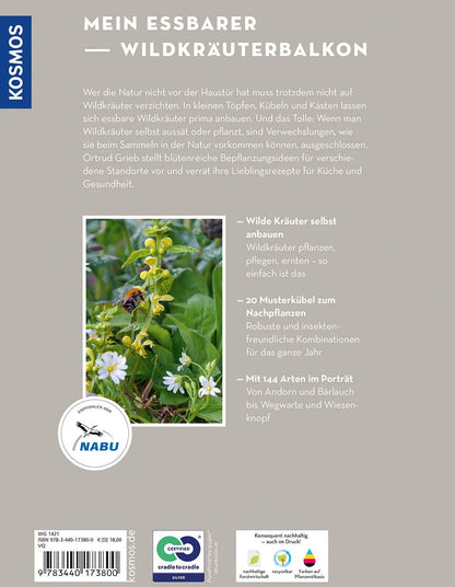 Kosmos Wildkräuter in Töpfen & Kübeln (Deutsch, 2023, Ortrud Grieb)