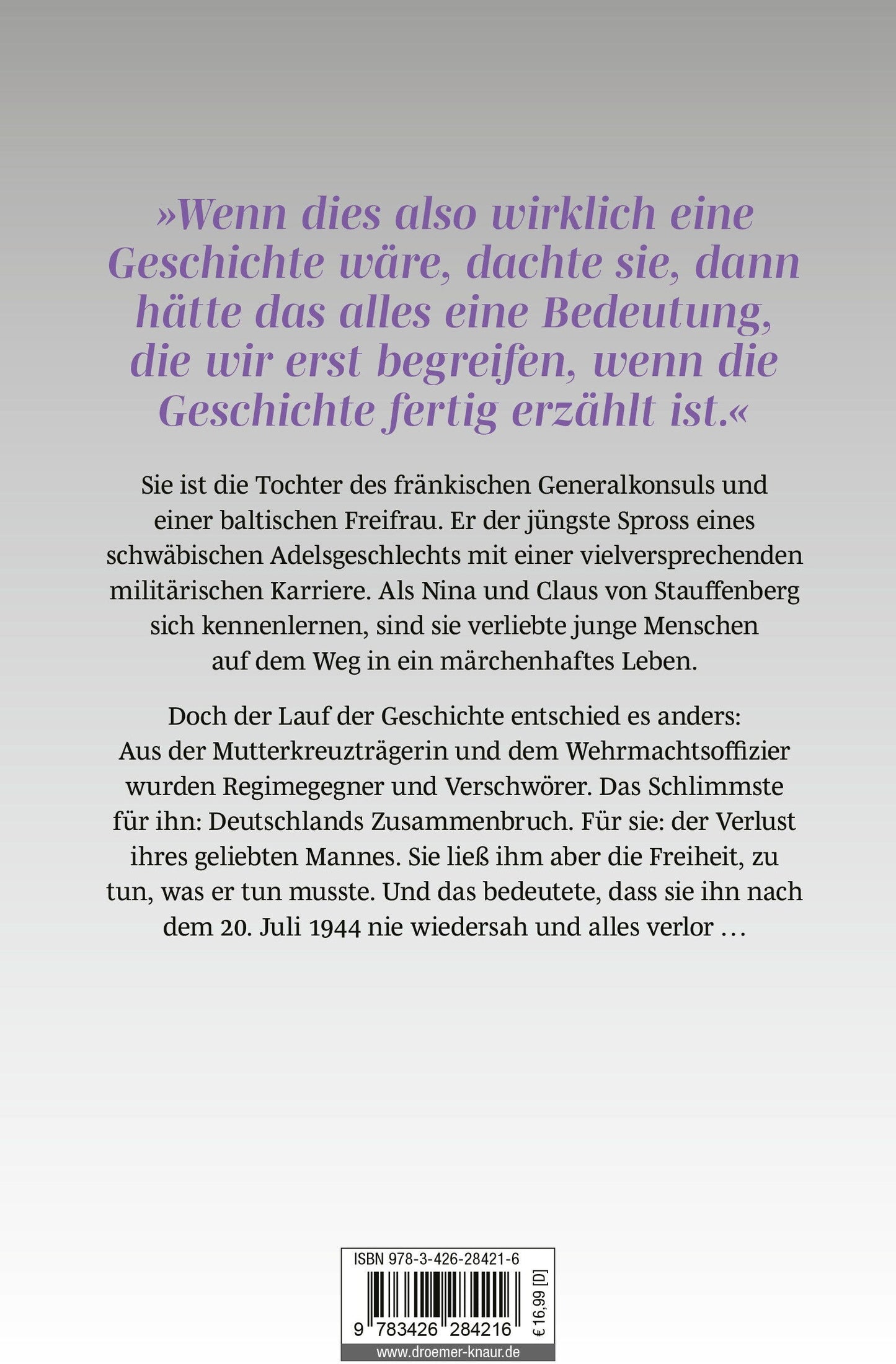 Droemer Hc Die Stauffenbergs (Deutsch, 2024, Charlotte Roth)