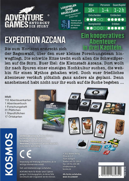 Kosmos Adventure Games - Expedition Azcana Brettspiel Reisen/Abenteuer