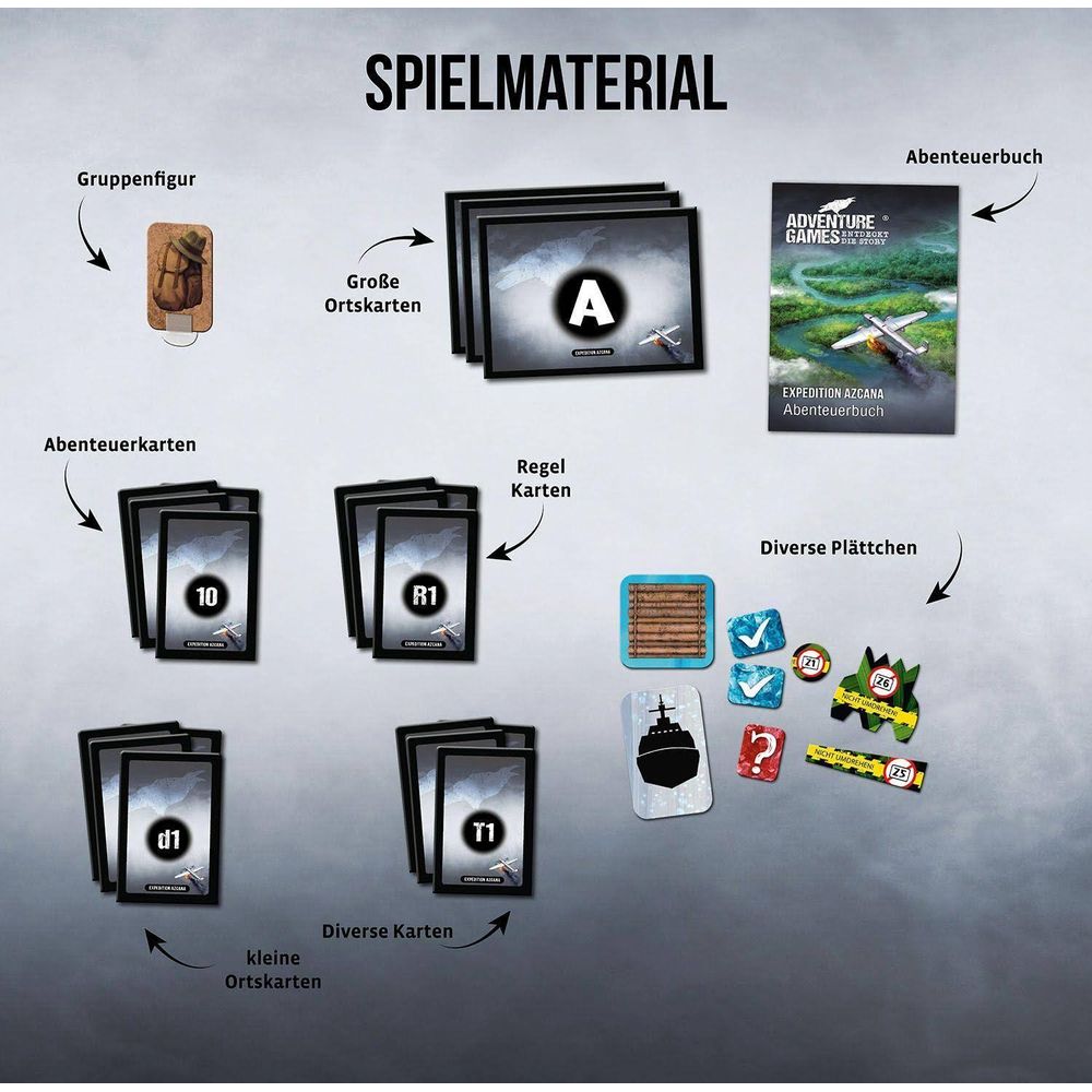 Kosmos Adventure Games - Expedition Azcana Brettspiel Reisen/Abenteuer