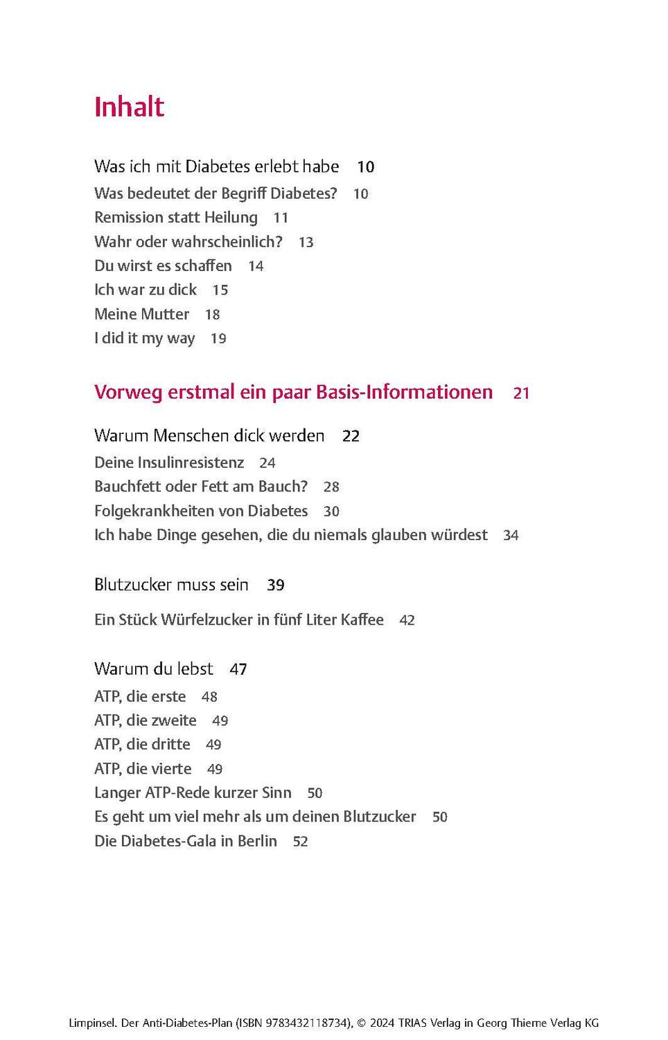 Trias Der Anti-Diabetes-Plan (Deutsch, 2024, Rainer Limpinsel)