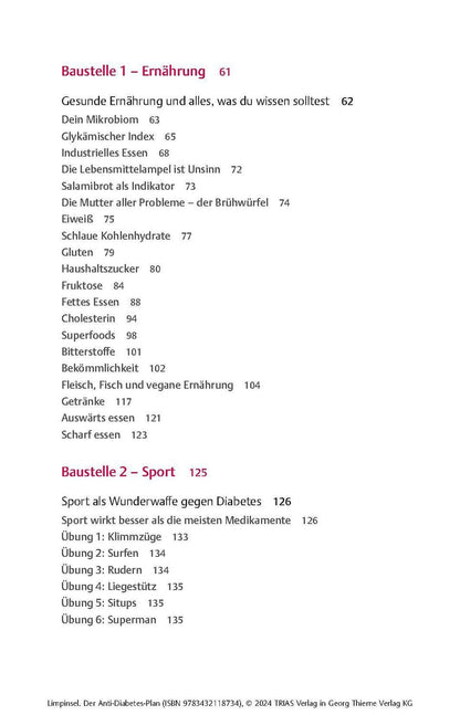 Trias Der Anti-Diabetes-Plan (Deutsch, 2024, Rainer Limpinsel)