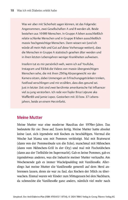 Trias Der Anti-Diabetes-Plan (Deutsch, 2024, Rainer Limpinsel)