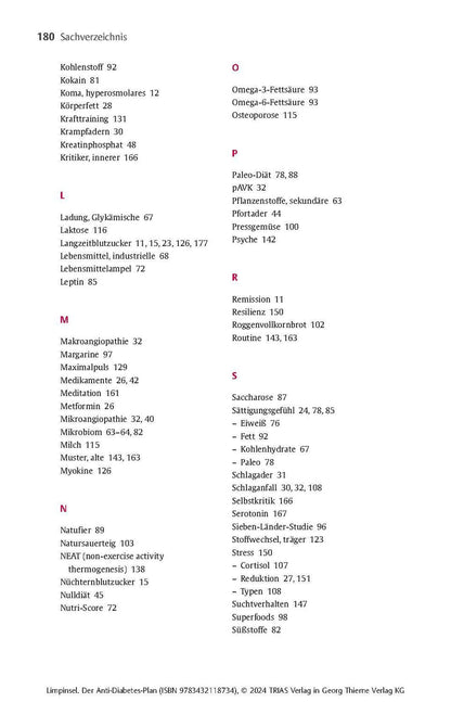 Trias Der Anti-Diabetes-Plan (Deutsch, 2024, Rainer Limpinsel)