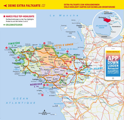 Marco Polo Reiseführer Bretagne (Deutsch, 2023, Errol Friedhelm Karakoc, Stefanie Bisping)