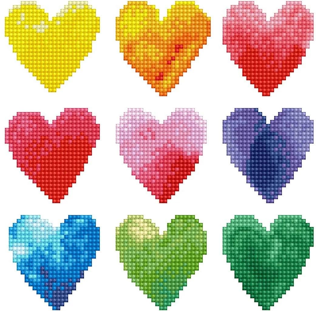 Diamond Dotz Bastelset Herzen