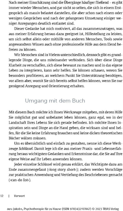 Trias Psychotherapie für zu Hause (Deutsch, 2023, Birgit Jakobs)