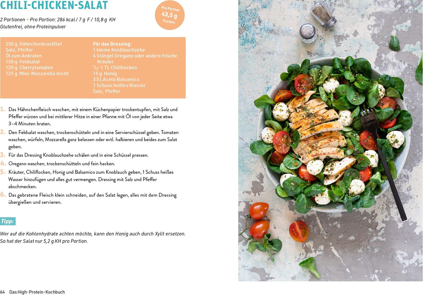 Riva Das High-Protein-Kochbuch (Deutsch, 2022, Veronika Pichl)