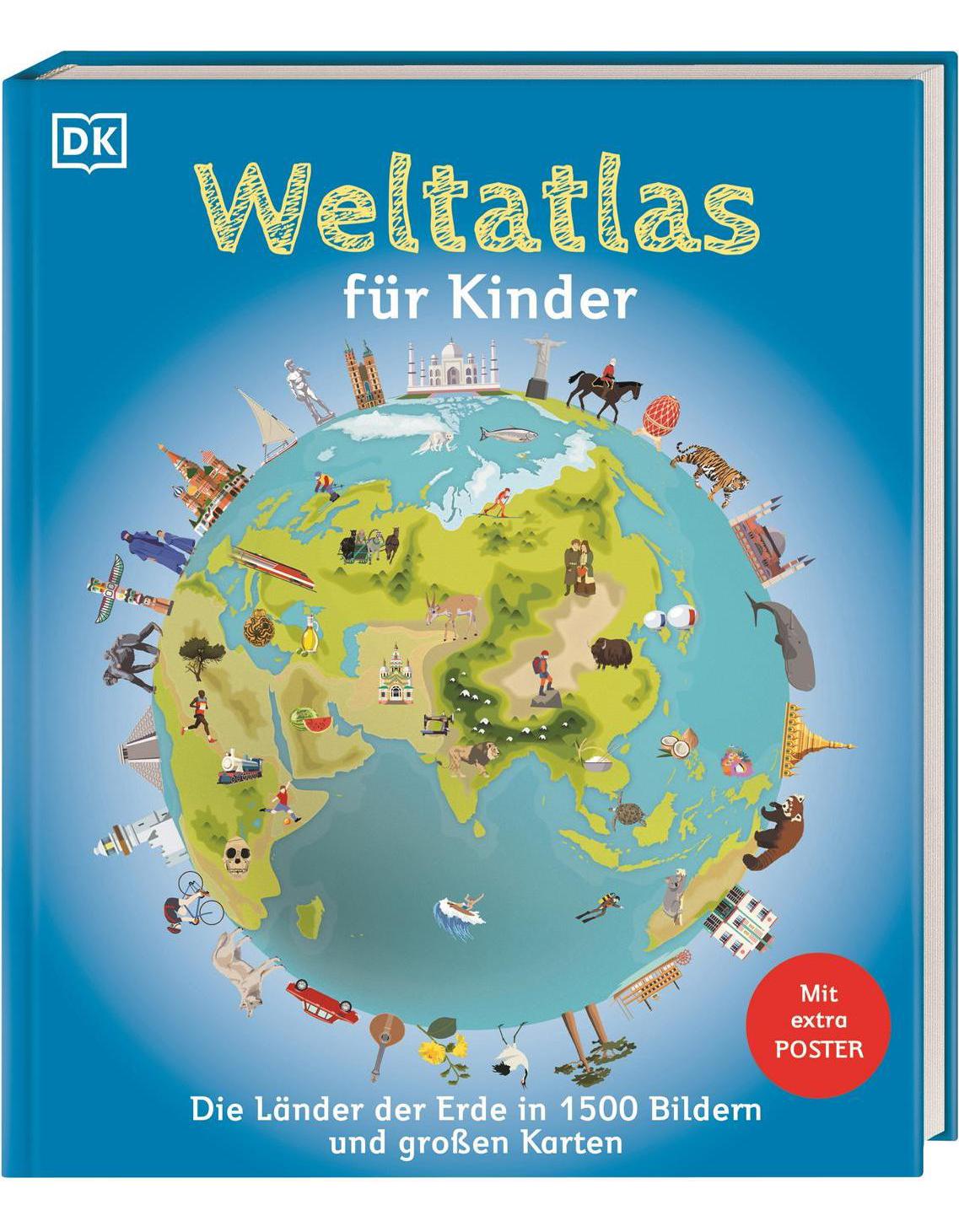 Dorling Kindersley Weltatlas für Kinder (Deutsch, 2024, DK Verlag - Kids, Martin Lehr)