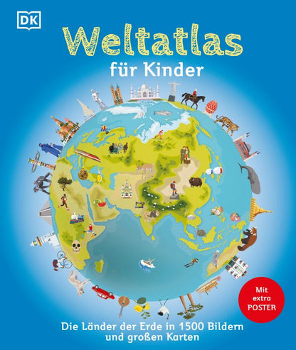 Dorling Kindersley Weltatlas für Kinder (Deutsch, 2024, DK Verlag - Kids, Martin Lehr)