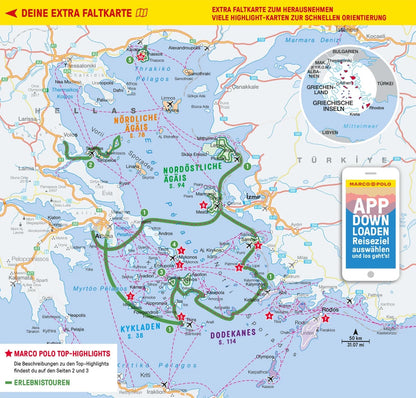 Marco Polo Reiseführer Griechische Inseln, Ägäis (Deutsch, 2023, Klaus Bötig)