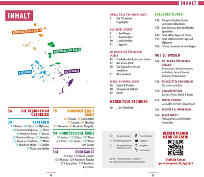 Marco Polo Reiseführer Griechische Inseln, Ägäis (Deutsch, 2023, Klaus Bötig)