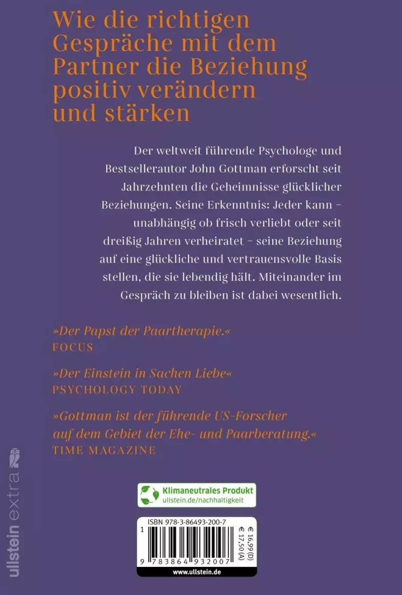 Ullstein 8 Gespräche, die jedes Paar führen sollte (Deutsch, 2022, John Gottman)