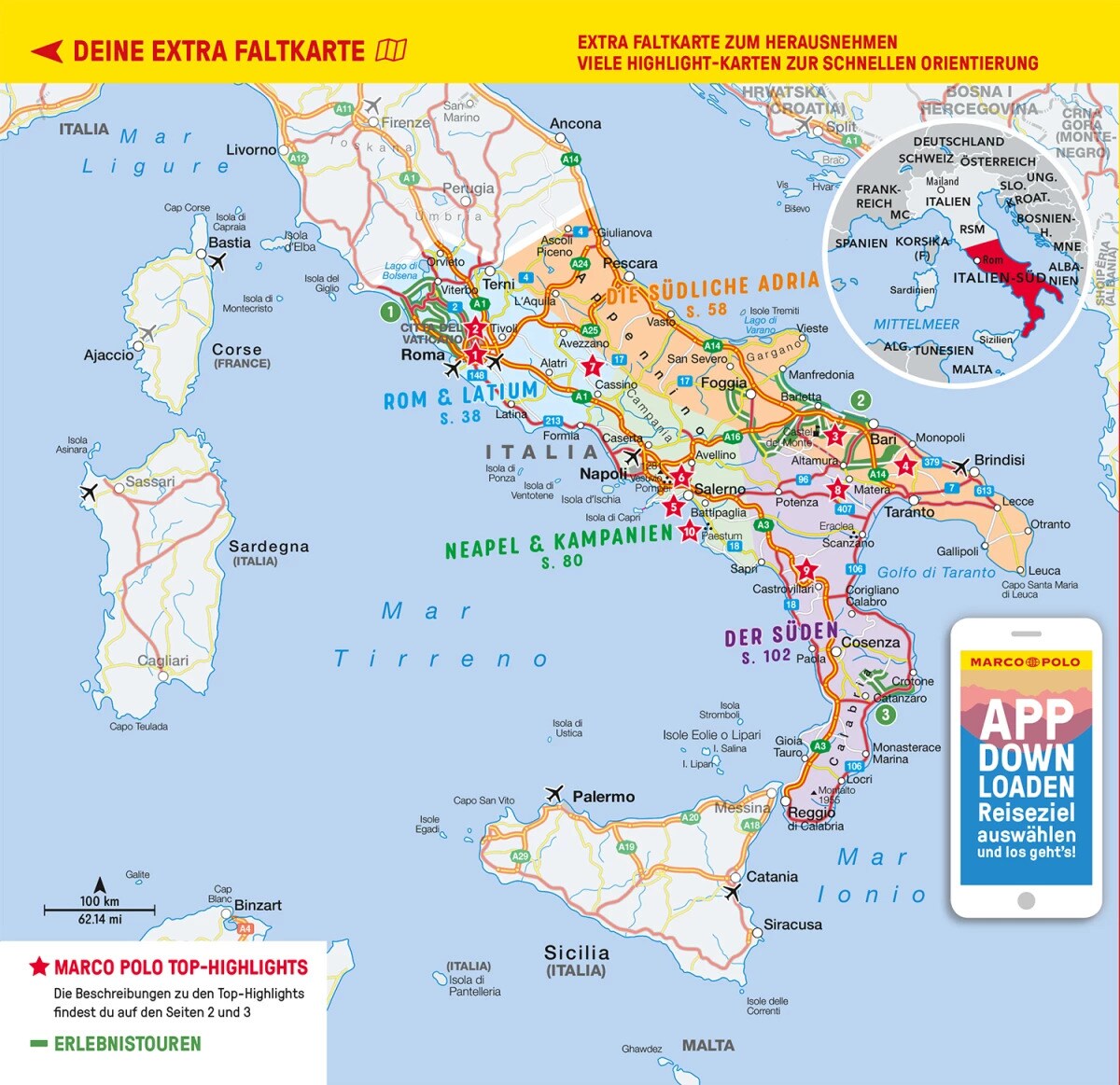 Marco Polo Reiseführer Italien Süd (Deutsch, 2022, Stefanie Sonnentag, Bettina Dürr)