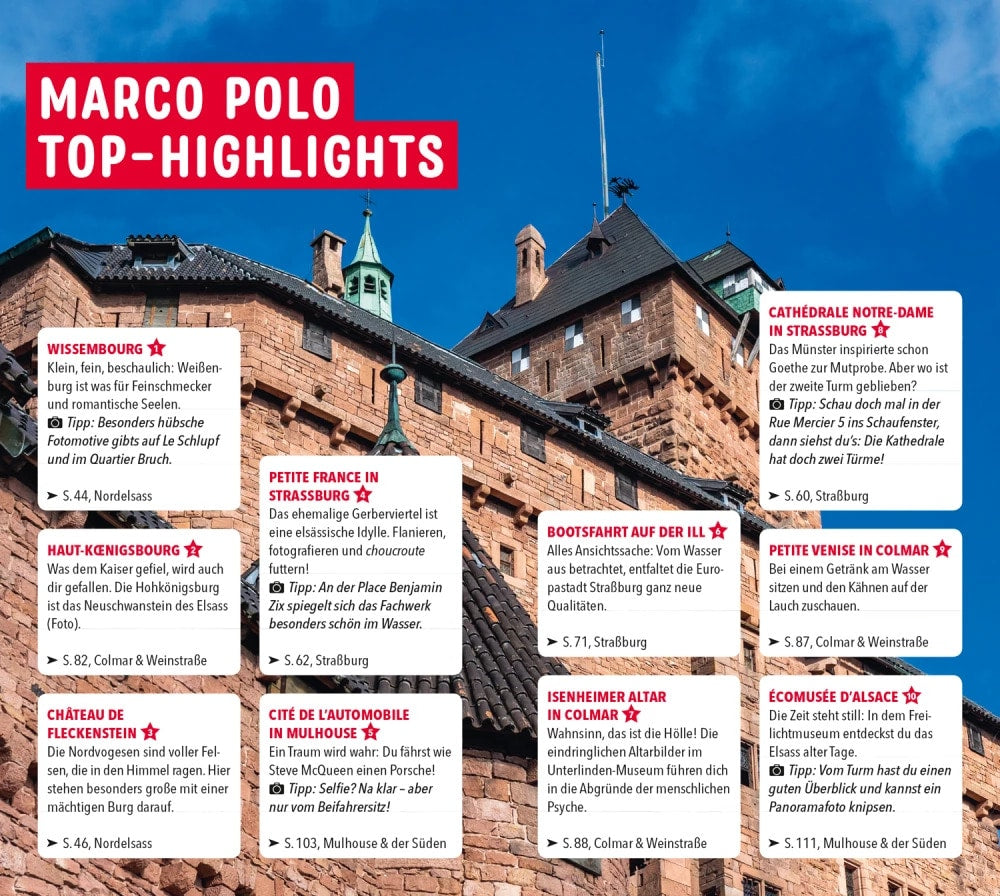 Marco Polo Reiseführer Elsass (Deutsch, 2023, Pascal Cames)