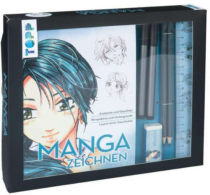 Frech Kreativ-Set Manga zeichnen (Deutsch, 2020, Gecko Keck)