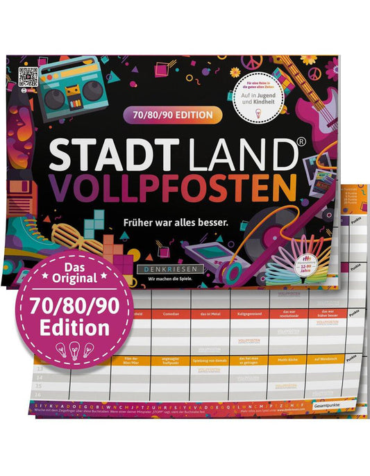 Denkriesen STADT LAND VOLLPFOSTEN® A4 - 70/80/90 EDITION " Früher war alles besser"
