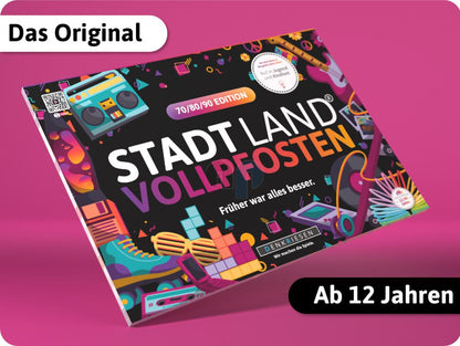 Denkriesen STADT LAND VOLLPFOSTEN® A4 - 70/80/90 EDITION " Früher war alles besser"