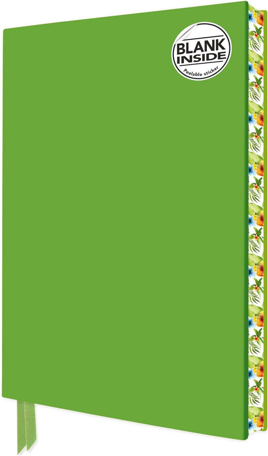 Browntrout Verlag Spring Green Blank Artisan Notebook (Flame Tree Journals) (A5, Blanko, Harter Einband)