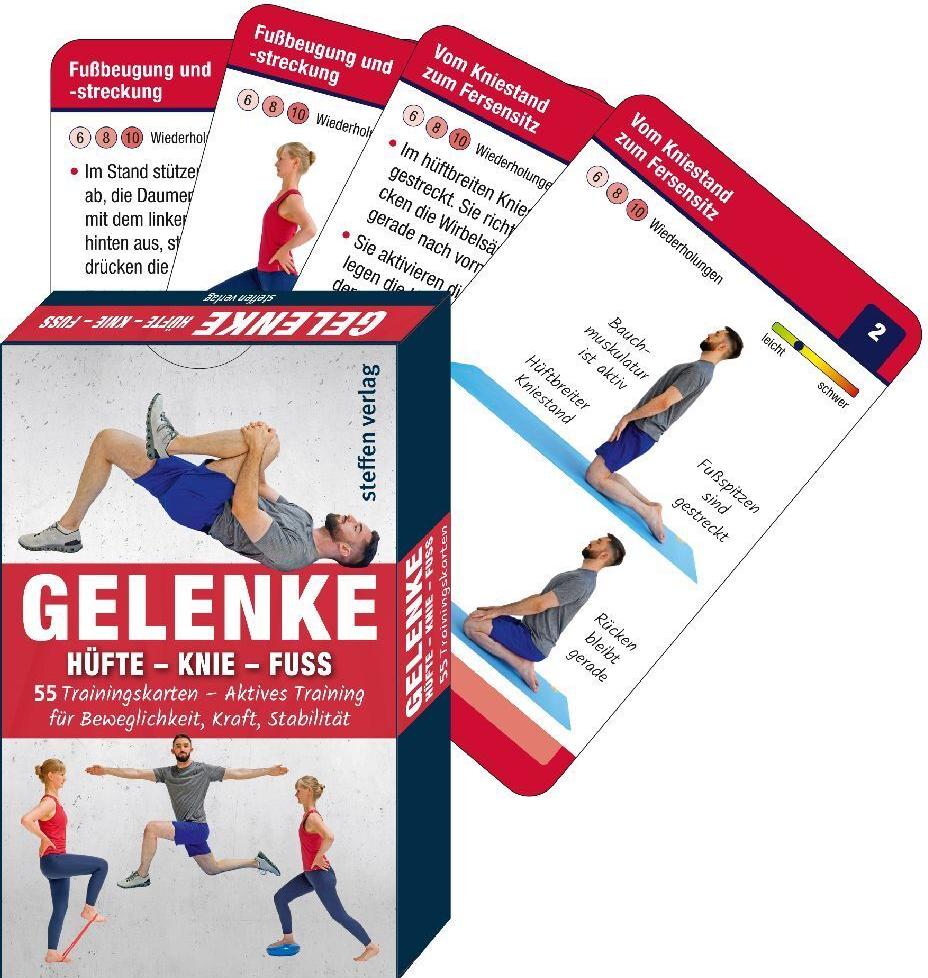 Steffen Trainingskarten Gelenke: Hüfte - Knie - Fuß (Deutsch, 2023, Ronald Thomschke)