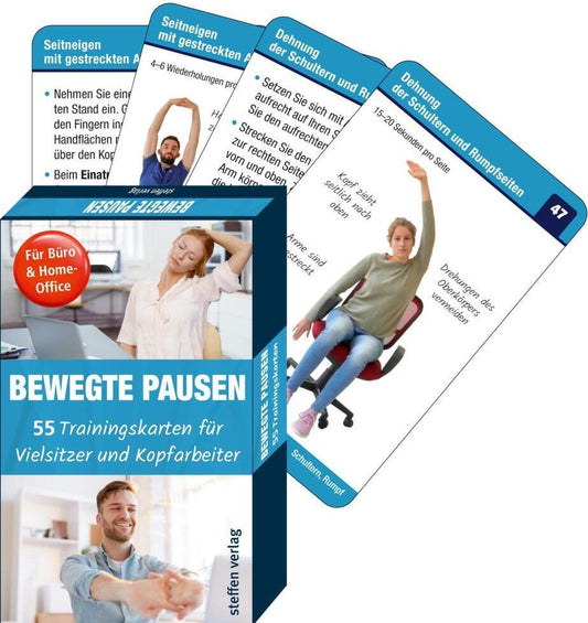 Steffen Trainingskarten: Bewegte Pausen für Büro & Home-Office (Deutsch, 2021, Ronald Thomschke)