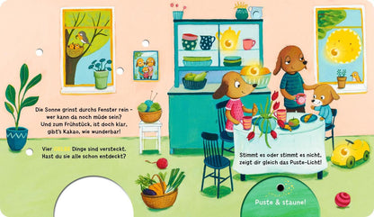 Esslinger Mein Puste-Licht-Buch: Rot, blau, grün, gelb - so bunt ist meine Welt! (Deutsch, 2023, Heike Vogel, Fee Krämer)