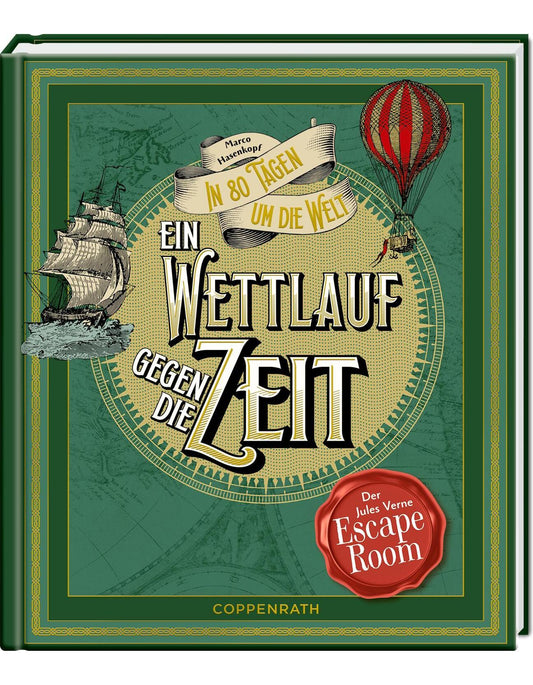 Coppenrath Ein Wettlauf gegen die Zeit. Der Jules-Verne-Escape-Room (Deutsch, 2023, Marco Hasenkopf, Stefanie Bartsch)