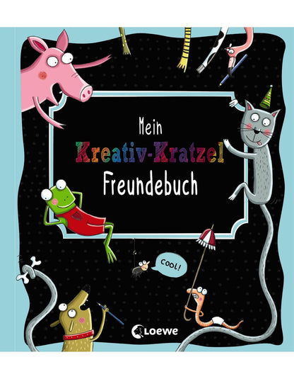 Loewe Verlag Mein Kreativ-Kratzel Freundebuch (Deutsch, 2020, Katrin Oertel, Loewe Kratzel-Welt)
