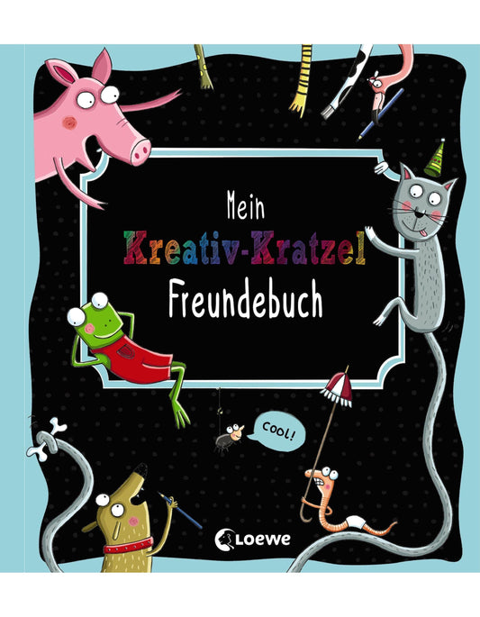 Loewe Verlag Mein Kreativ-Kratzel Freundebuch (Deutsch, 2020, Katrin Oertel, Loewe Kratzel-Welt)