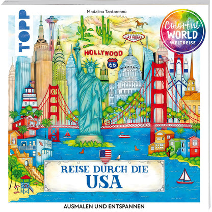 Frech Colorful World Weltreise - Reise durch die USA (Deutsch, 2024, Madalina Tantareanu)