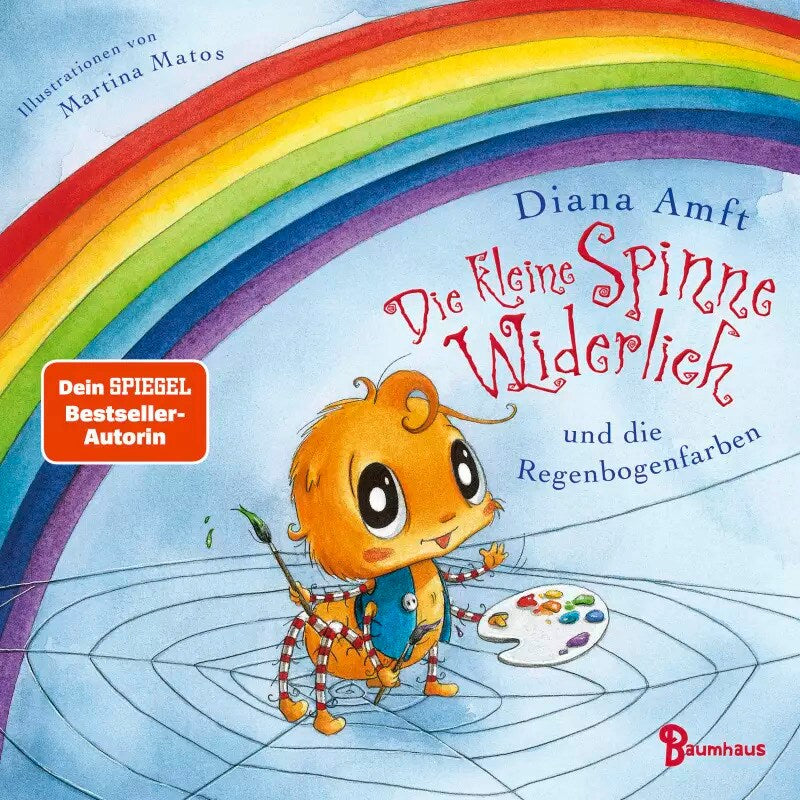 Baumhaus Die kleine Spinne Widerlich und die Regenbogenfarben (Pappbilderbuch) (Deutsch, 2023, Diana Amft, Martina Matos)