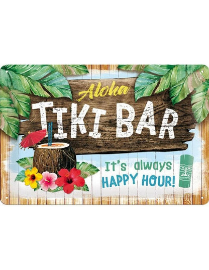 Nostalgic-Art Merchandising Schild Tiki Bar 20 x 30 cm, Metall (20 x 30 cm)