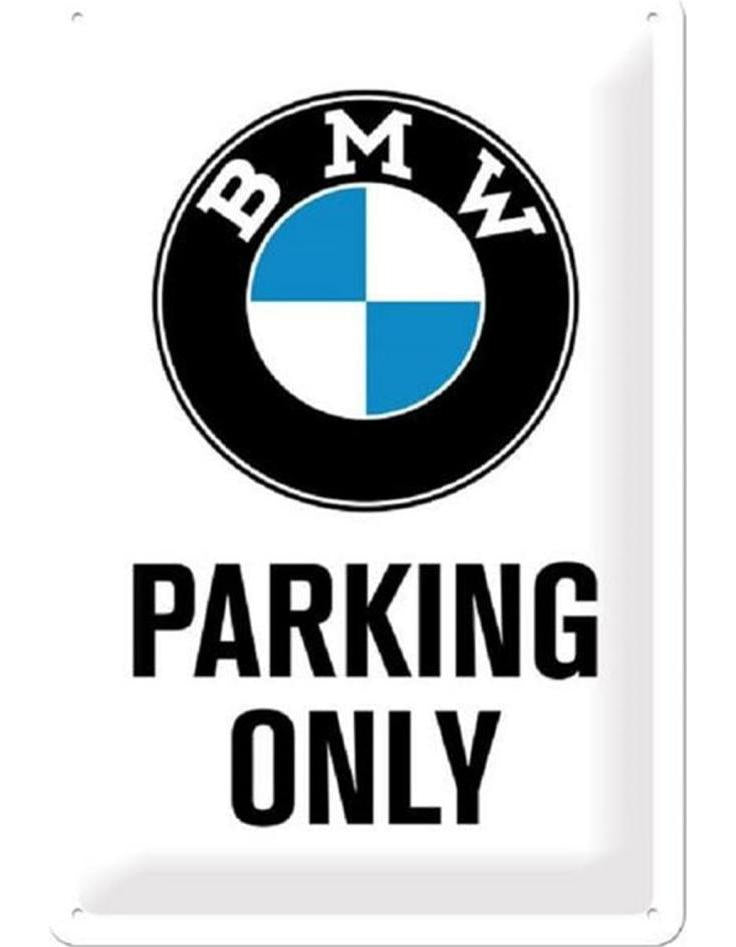 Nostalgic-Art Merchandising Schild BMW Parking Only 20 x 30 cm, Metall (20 x 30 cm)