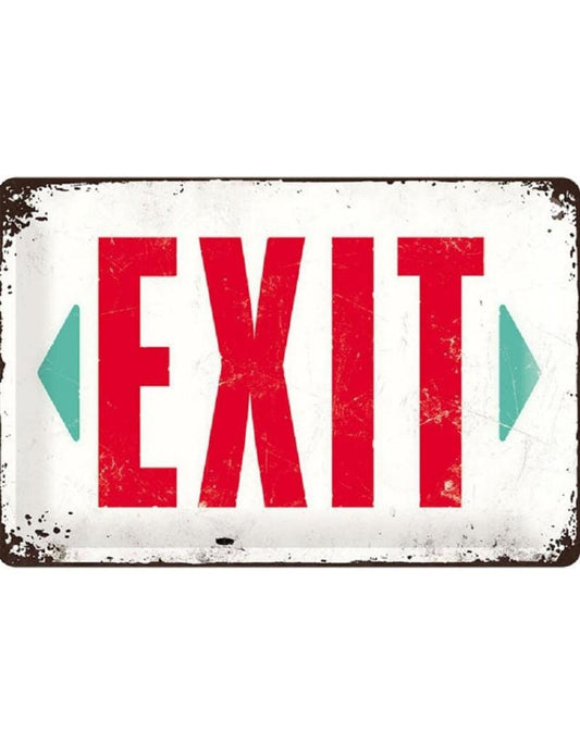Nostalgic-Art Merchandising Schild Exit 20 x 30 cm, Metall (20 x 30 cm)