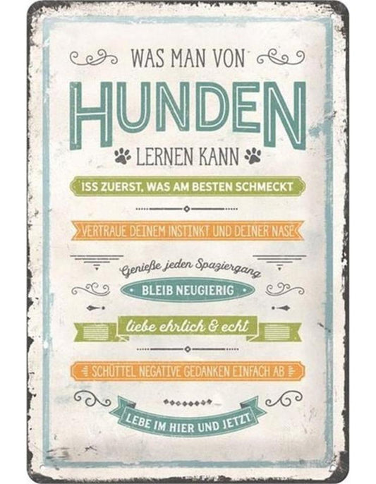 Nostalgic-Art Merchandising Schild Pfoten 20 x 30 cm, Metall (20 x 30 cm)