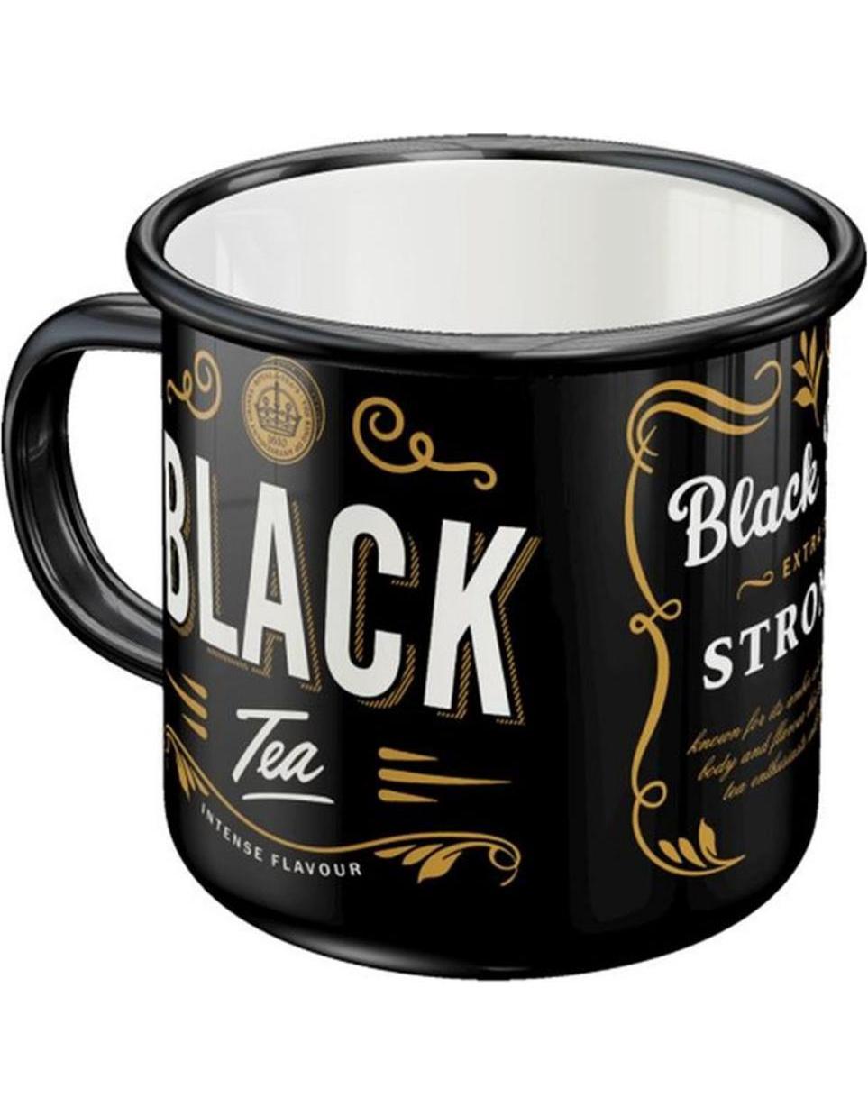 Nostalgic-Art Merchandising Nostalgic Art Universaltasse Black Tea 360 ml, 1 Stück, Schwarz (360 ml, 1 x)
