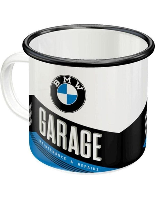 Nostalgic-Art Merchandising Nostalgic Art Universaltasse BMW Garage 360 ml, 1 Stück, Schwarz/Weiss (360 ml, 1 x)