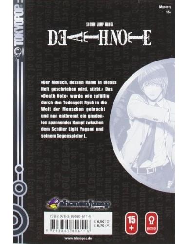Tokyopop Death Note 01 (Deutsch, 2006, Tsugumi Ohba, Takeshi Obata)