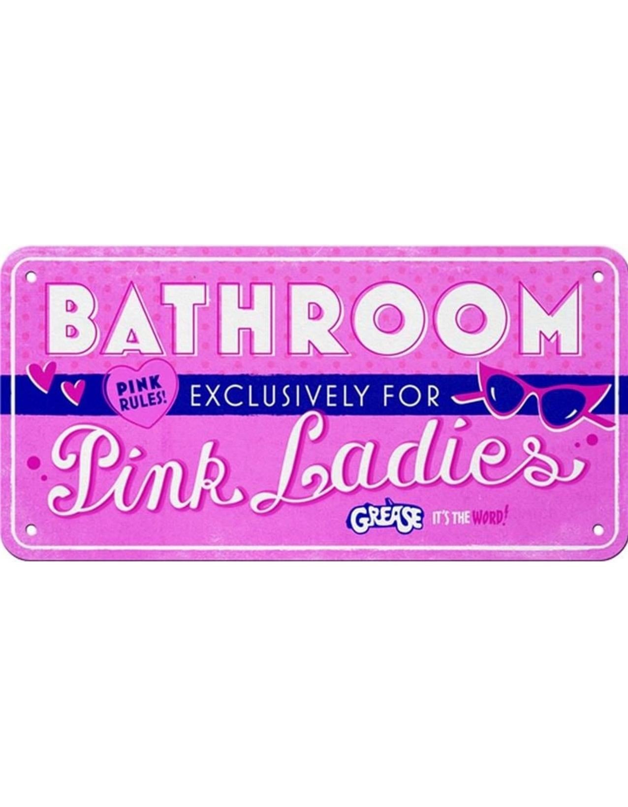 Nostalgic-Art Merchandising Schild Pink Ladies 20 cm x 10 cm, Metall (2 x 11 x 21 cm)